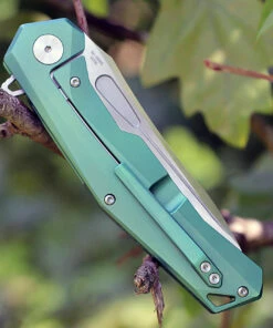 Best deal 😀 Artisan Cutlery Artisan Zumwalt ATZ1808GGNM, 3.78" M390 Plain Blade, Green Titanium Handle 👍 -Automatic Knives shop atz1808ggnm.2 51822.1566585972