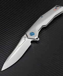 Best Pirce 🌟 Artisan Cutlery Artisan Zumwalt ATZ1808GGYM, 3.78" M390 Plain Blade, Gray Titanium Handle 💯 -Automatic Knives shop atz1808ggym 1 49756.1566585970