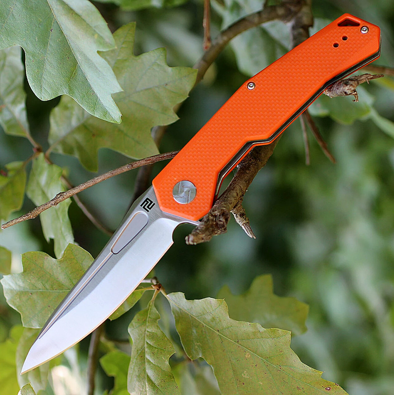 Budget 🎉 Artisan Cutlery Artisan Zumwalt ATZ1808POEF, 3.94" D2 Plain Blade, Flat Orange G-10 Handle 🤩 1 Budget 🎉 Artisan Cutlery Artisan Zumwalt ATZ1808POEF, 3.94" D2 Plain Blade, Flat Orange G-10 Handle 🤩
