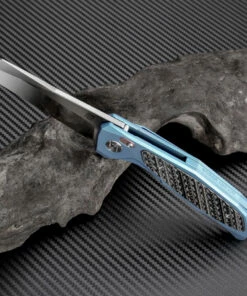 Coupon 😀 Artisan Cutlery Artisan Falcon ATZ1809GBUM, 3.62" M390 Plain Blade, Blue Carbon Fiber/Titanium Handle 🤩 -Automatic Knives shop atz1809gbu 1 1 95903.1566586123