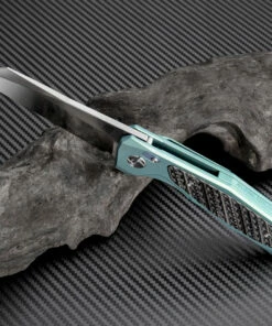 Cheap 🌟 Artisan Cutlery Artisan Falcon ATZ1809GGNS, 3.62" S35VN Plain Blade, Green Carbon Fiber/Titanium Handle 😍 -Automatic Knives shop atz1809ggn 1 57267.1566586108