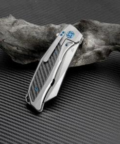 Cheapest 🎁 Artisan Cutlery Artisan Falcon ATZ1809GGYS, 3.62" S35VN Plain Blade, Gray Carbon Fiber/Titanium Handle 🔥 -Automatic Knives shop atz1809ggy 2 12322.1566586105