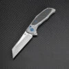 New 👏 Artisan Cutlery Artisan Falcon ATZ1809GGYM, 3.62" M390 Plain Blade, Gray Carbon Fiber/Titanium Handle 🧨