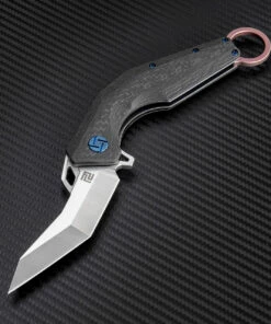 Cheap ⭐ Artisan Cutlery Artisan Cobra ATZ1811GREM, 3.15" M390 Plain Blade, Rose Carbon Fiber Handle 🎉 -Automatic Knives shop atz1811gre 1 15991.1566586063