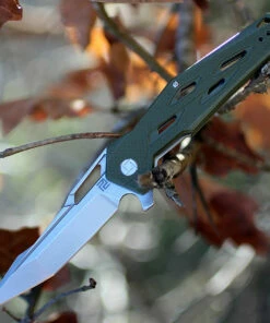 Cheap 🎁 Artisan Cutlery Artisan Interceptor ATZ1812PSGN, 3.54" D2 Tanto Blade, Green G10 Handle ✨