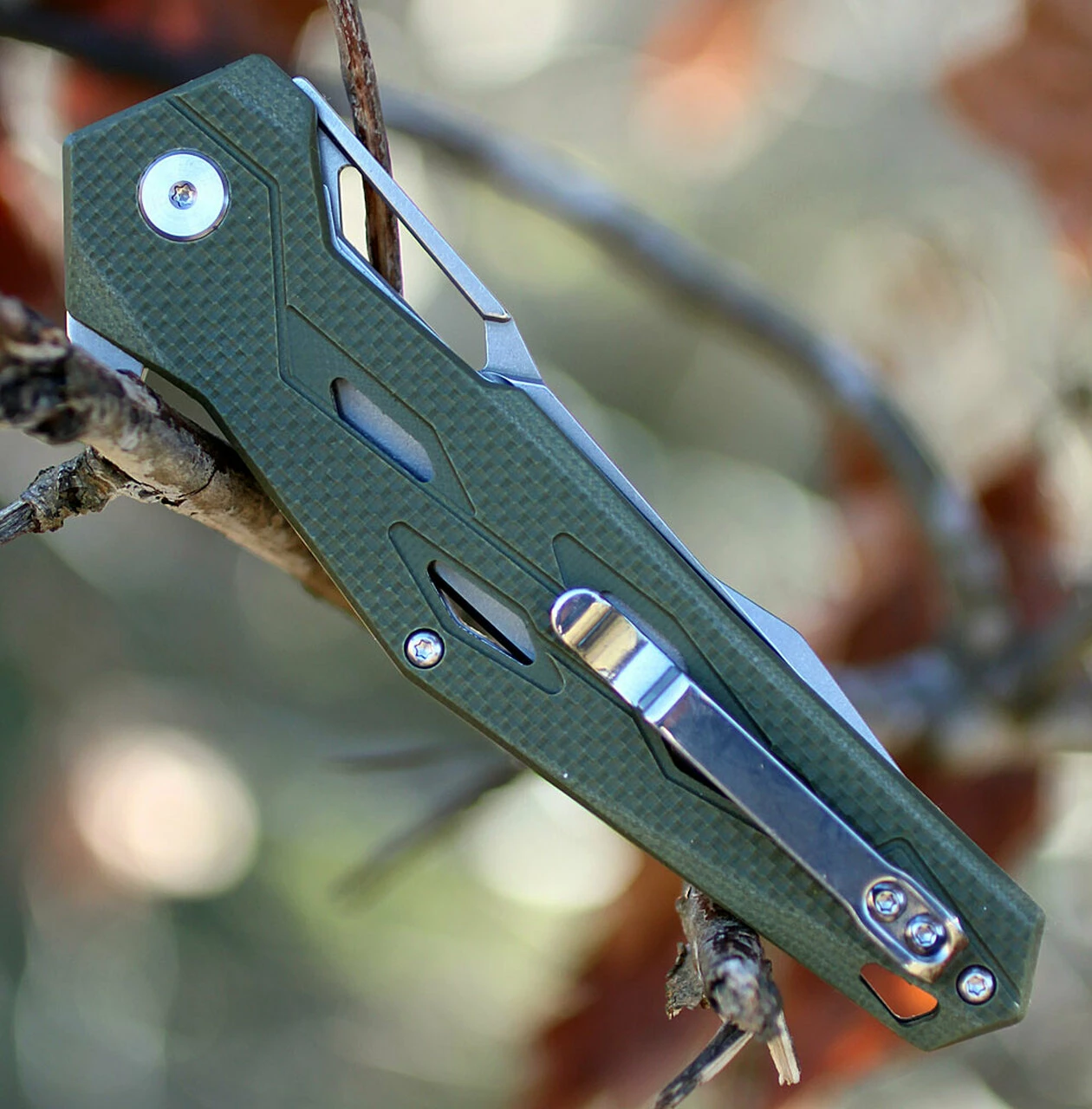 Cheap 🎁 Artisan Cutlery Artisan Interceptor ATZ1812PSGN, 3.54" D2 Tanto Blade, Green G10 Handle ✨ 3 Cheap 🎁 Artisan Cutlery Artisan Interceptor ATZ1812PSGN, 3.54" D2 Tanto Blade, Green G10 Handle ✨ - Image 3