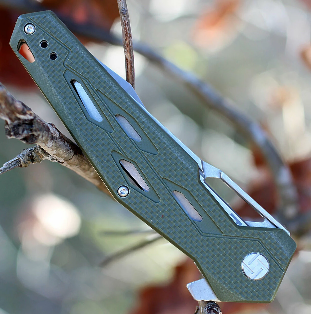 Cheap 🎁 Artisan Cutlery Artisan Interceptor ATZ1812PSGN, 3.54" D2 Tanto Blade, Green G10 Handle ✨ 4 Cheap 🎁 Artisan Cutlery Artisan Interceptor ATZ1812PSGN, 3.54" D2 Tanto Blade, Green G10 Handle ✨ - Image 4