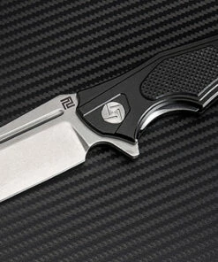 Promo 😀 Artisan Cutlery Artisan Apache ATZ1813PBBK, 3.7" D2 Plain Blade, Black Aluminum/G-10 Handle ✔️