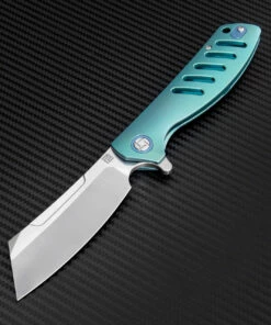 Cheapest 😍 Artisan Cutlery Artisan Tomahawk ATZ1815GGNM, 3.75" M390 Plain Blade, Green Titanium Handle 🔥 -Automatic Knives shop atz1815ggn 1 25439.1566585986