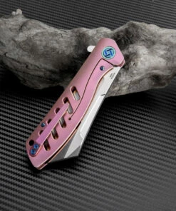 Cheap ✔️ Artisan Cutlery Artisan Tomahawk ATZ1815GRES, 3.75" S35VN Plain Blade, Rose Titanium Handle ✔️ -Automatic Knives shop atz1815grem 2 1 15623.1566585997