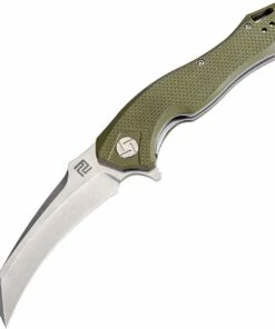 Hot Sale 🧨 Artisan Cutlery Artisan Eagle ATZ1816PGNF, 3.46" D2 Steel Tanto Blade, Green D2 Handle ⌛
