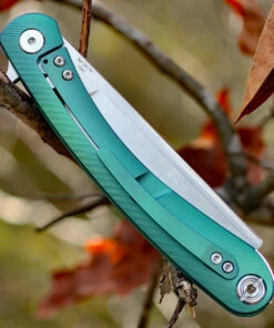 New 🛒 Artisan Cutlery Artisan Orthodox ATZ1817GGNM, 3.75" M390 Satin Blade, Green Titanium Handle 🔔 -Automatic Knives shop atz1817ggnm.2 08936.1566586044