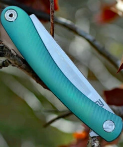 New 🛒 Artisan Cutlery Artisan Orthodox ATZ1817GGNM, 3.75" M390 Satin Blade, Green Titanium Handle 🔔 -Automatic Knives shop atz1817ggnm.3 94460.1566586045