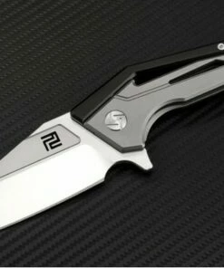 Cheapest ✨ Artisan Cutlery Artisan Ravine ATZ1819GBKM, 2.83" M390 Steel Tanto Blade, Black Titanium Handle 🔔