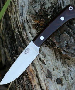New ⭐ Bark River Knives Bark River Highland Special 01-114M-BU, 3.875" A2 Steel, Burgundy Canvas Micarta Handle ✔️