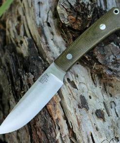 Best Pirce 🔔 Bark River Knives Bark River Highland Special 01-114M-GC, 3.875" A2 Steel, Green Canvas Micarta Handle 🔥
