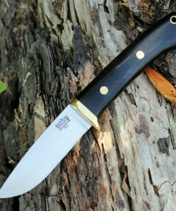 Buy 😍 Bark River Knives Bark River 02116MBC Classic Drop Point Hunter, 3.7" A-2 Steel, Black Canvas Micarta 🎁