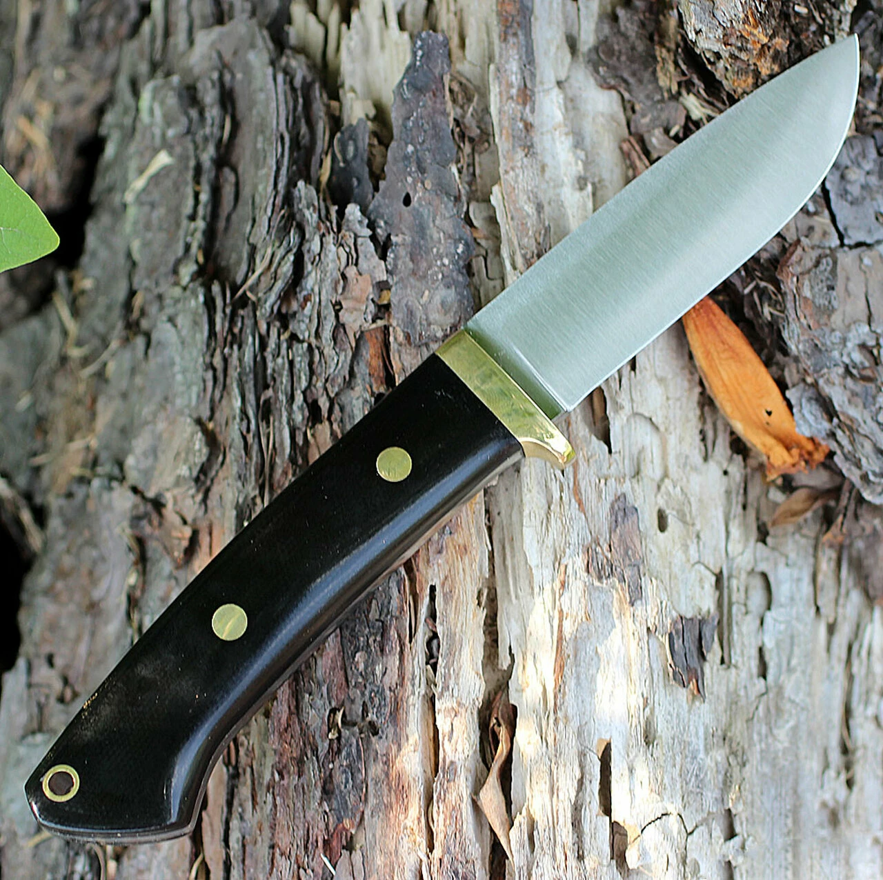 Buy 😍 Bark River Knives Bark River 02116MBC Classic Drop Point Hunter, 3.7" A-2 Steel, Black Canvas Micarta 🎁 2 Buy 😍 Bark River Knives Bark River 02116MBC Classic Drop Point Hunter, 3.7" A-2 Steel, Black Canvas Micarta 🎁 - Image 2