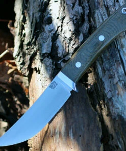 Best Pirce ⌛ Bark River Knives Bark River 02145MGC Classic Trailing Point Hunter, 4.5" CPM 154 Plain Blade, Green Canvas Micarta Handle 😍 -Automatic Knives shop ba02145mgc.1 35726.1566586105