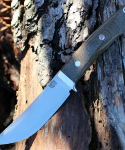 Best Pirce ⌛ Bark River Knives Bark River 02145MGC Classic Trailing Point Hunter, 4.5" CPM 154 Plain Blade, Green Canvas Micarta Handle 😍