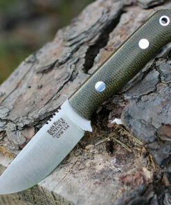 Deals 🌟 Bark River Knives Bark River Bravo Micro, 2.25 in. 154cm Plain Blade, Green Canvas Micarta 🤩