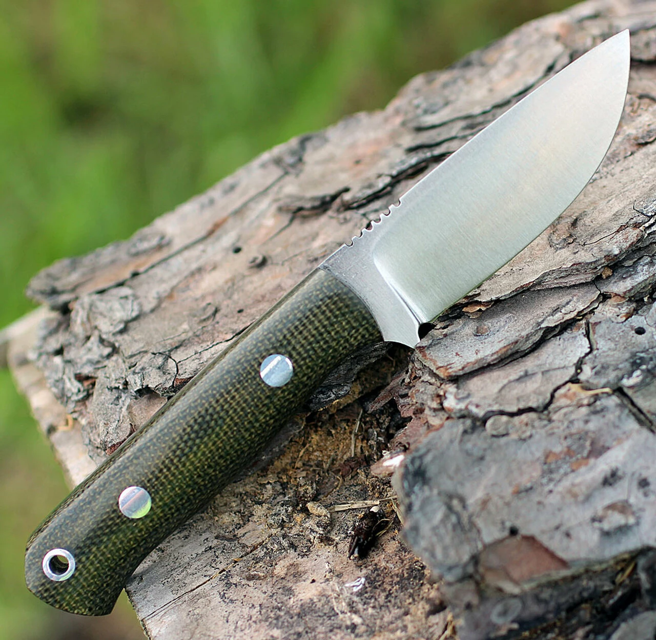 Deals 🌟 Bark River Knives Bark River Bravo Micro, 2.25 in. 154cm Plain Blade, Green Canvas Micarta 🤩 2 Deals 🌟 Bark River Knives Bark River Bravo Micro, 2.25 in. 154cm Plain Blade, Green Canvas Micarta 🤩 - Image 2