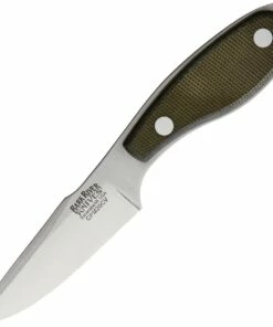 Cheapest ✔️ Bark River Knives Bark River 07071MGC Harpoon Necker, 3.1" CPM-20CV Plain Blade, Green Canvas Micarta Handle 🔔