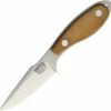 Cheap 😀 Bark River Knives Bark River 07071MNC Harpoon Necker, 3.1" CPM-20CV Plain Blade, Natural Canvas Micarta Handle ✨