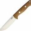 Promo 👍 Bark River Knives Bark River 07112MNC Bravo I Rampless , 4.25" A-2 Blade, Natural Canvas Micarta Handle 🛒