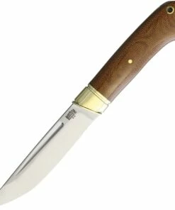 Hot Sale 😍 Bark River Knives Bark River 10119MNC Ansgar, 4.8" A-2 Plain Blade, Natural Canvas Micarta Handle 🤩