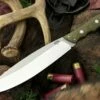 Best Sale 👏 Bark River Knives Bark River 3325MGC Canadian Camp II, 8" A-2 Plain Blade, Green Canvas Micarta Handle ⭐
