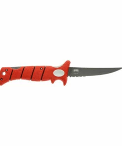 Best reviews of ✔️ Bubba Blade Bubba Lucky Lew 15FK, 5" Titanium Nitride Coated Blade, Red TPR Handle ✔️