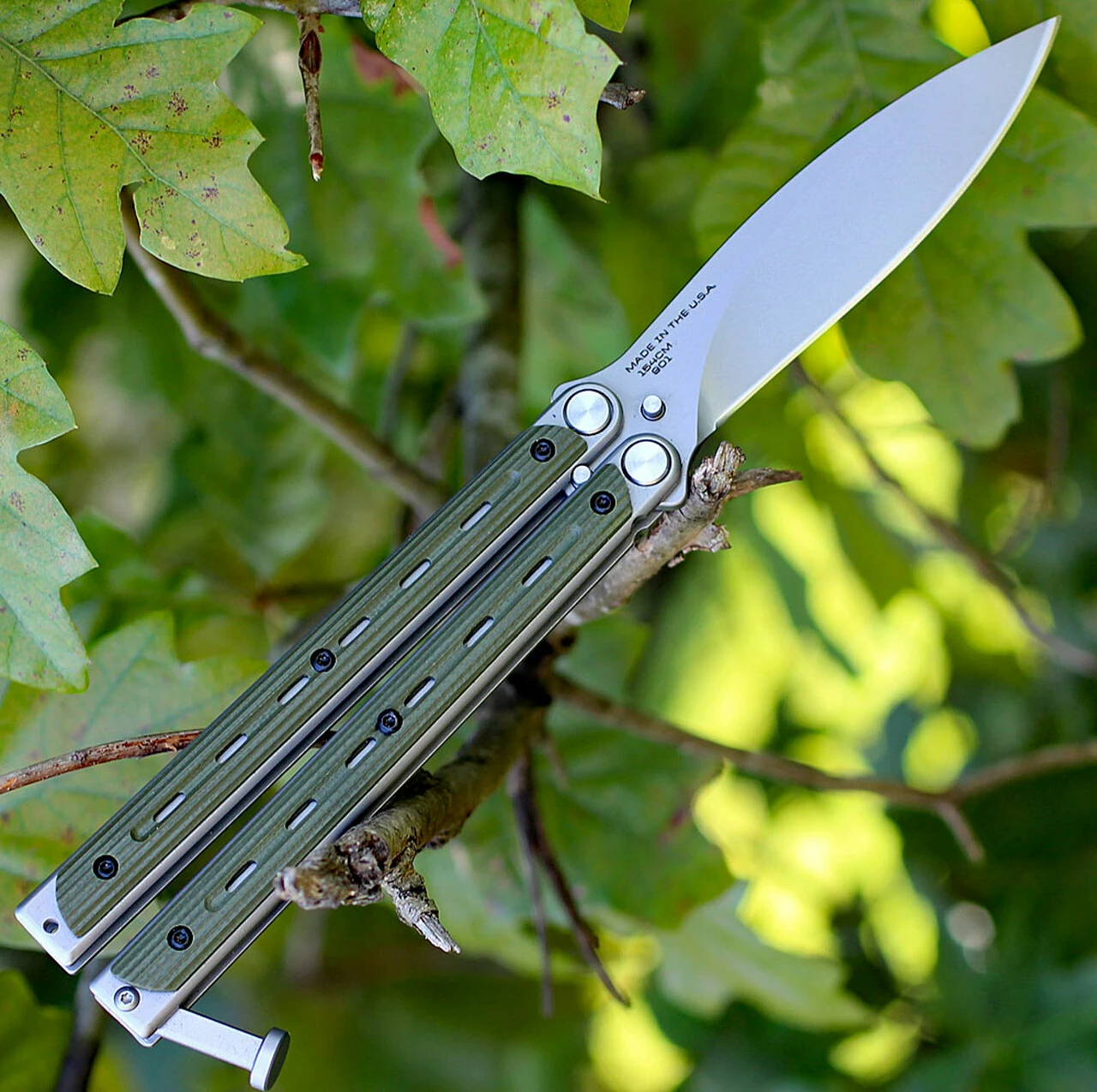 Coupon 🛒 Bradley Cutlery Bradley Kimura BCC901, 3.6" 154CM Spear Point Blade, OD Green G-10 Handles 😀 2 Coupon 🛒 Bradley Cutlery Bradley Kimura BCC901, 3.6" 154CM Spear Point Blade, OD Green G-10 Handles 😀 - Image 2