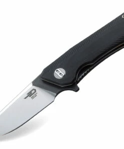 Budget 👍 Bestech BTKG10A1 Thron, 3.0" Sandvick 12C27 Satin Plain Blade, Black G-10 Handle 🤩