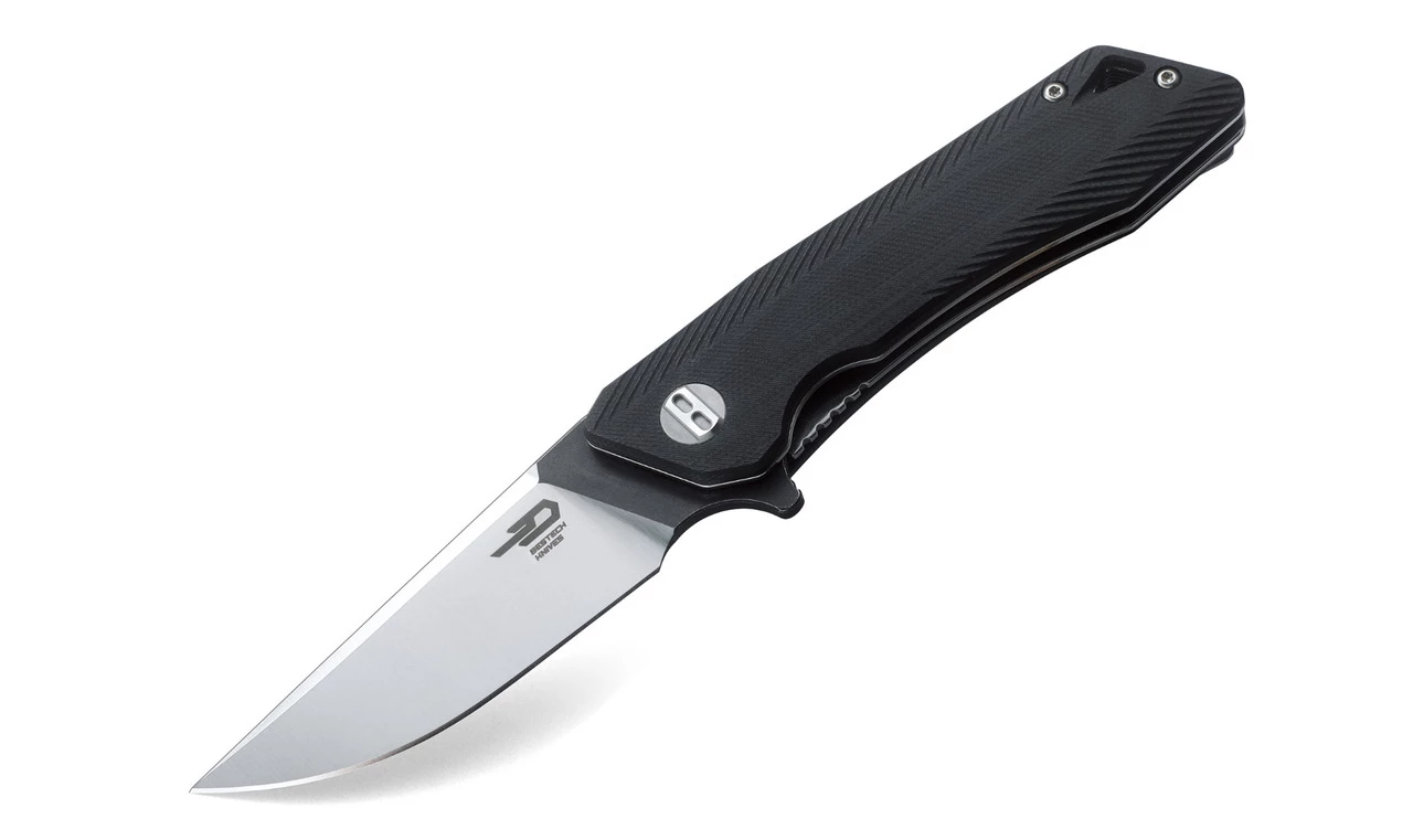 Budget 👍 Bestech BTKG10A1 Thron, 3.0" Sandvick 12C27 Satin Plain Blade, Black G-10 Handle 🤩 1 Budget 👍 Bestech BTKG10A1 Thron, 3.0" Sandvick 12C27 Satin Plain Blade, Black G-10 Handle 🤩