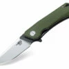 Promo 🎉 Bestech BTKG10B1 Thron, 3.0" Sandvick 12C27 Black/Satin Plain Blade, Green G-10 Handle 😍