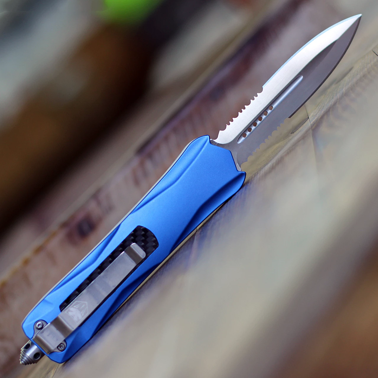 Hot Sale ๐ CobraTec Knives BLUKCDAG2SS Blue King Cobra, 4" D2 Steel Dagger Serrated Blade, Anodized Aviation Aluminum Handle ๐งจ 2 Hot Sale ๐ CobraTec Knives BLUKCDAG2SS Blue King Cobra, 4" D2 Steel Dagger Serrated Blade, Anodized Aviation Aluminum Handle ๐งจ - Image 2