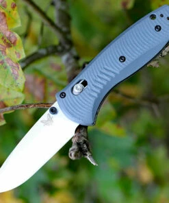 Flash Sale ⌛ Benchmade Knives Benchmade Mini Barrage G10 Folder 585-2, 2.91 in. CPM-S30V Blade, Gray Handle, Plain Edge 👍
