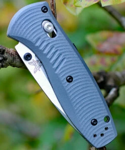 Flash Sale ⌛ Benchmade Knives Benchmade Mini Barrage G10 Folder 585-2, 2.91 in. CPM-S30V Blade, Gray Handle, Plain Edge 👍 -Automatic Knives shop bm585 2 22625.1566586687
