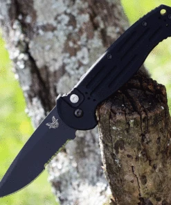 Best Pirce 🔔 Benchmade Knives Benchmade AFO II Auto 9051SBK, 3.56 154CM Stainless Blade, Aluminum Handle, Black Combo Edge 🎉