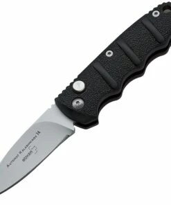 New 😍 Boker Plus Kalashnikov Mini 01KALS73N, 2.5" Bead Blast AUS-8 Plain Blade, Black Aluminum Handle 😀