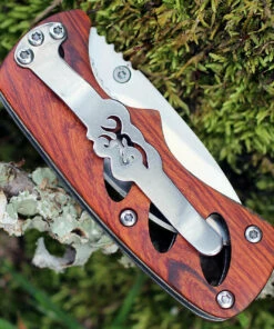 Cheapest 🧨 Browning Knives Browning Small Cocobolo Linerlock, 2" 440 Plain Blade, Cocobolo Wood Handle ⌛