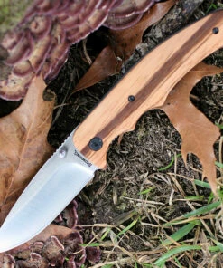 Best deal 🤩 Browning Knives Browning Zebra Wood Linerlock, 3.25" Stainless Plain Blade, Zebra Wood Handle ❤️