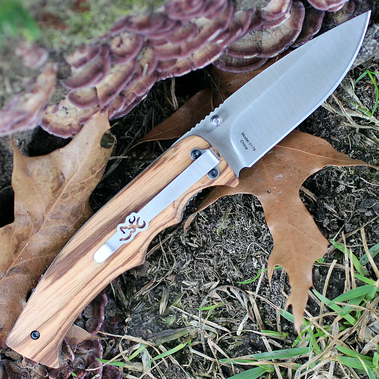 Best deal 🤩 Browning Knives Browning Zebra Wood Linerlock, 3.25" Stainless Plain Blade, Zebra Wood Handle ❤️ 2 Best deal 🤩 Browning Knives Browning Zebra Wood Linerlock, 3.25" Stainless Plain Blade, Zebra Wood Handle ❤️ - Image 2
