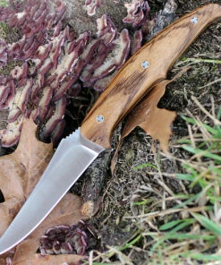 Outlet 👍 Browning Knives Browning Zebra Wood Fixed Blade, 4" Stainless Plain Blade, Zebra Wood Handle 🔥