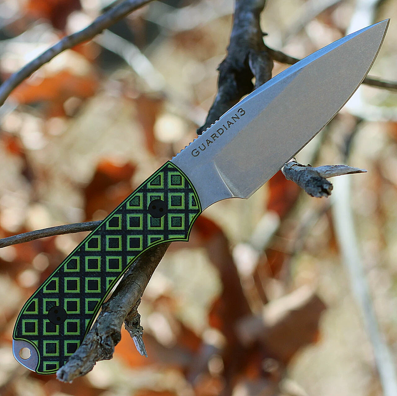 Best deal 🎁 Bradford Guardian3, 3.5" N690 Plain Blade, Toxic Green/Black G-10 Handle ✨ 2 Best deal 🎁 Bradford Guardian3, 3.5" N690 Plain Blade, Toxic Green/Black G-10 Handle ✨ - Image 2