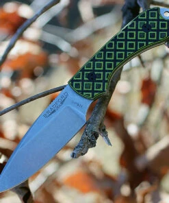 Best deal 🎁 Bradford Guardian3, 3.5" N690 Plain Blade, Toxic Green/Black G-10 Handle ✨