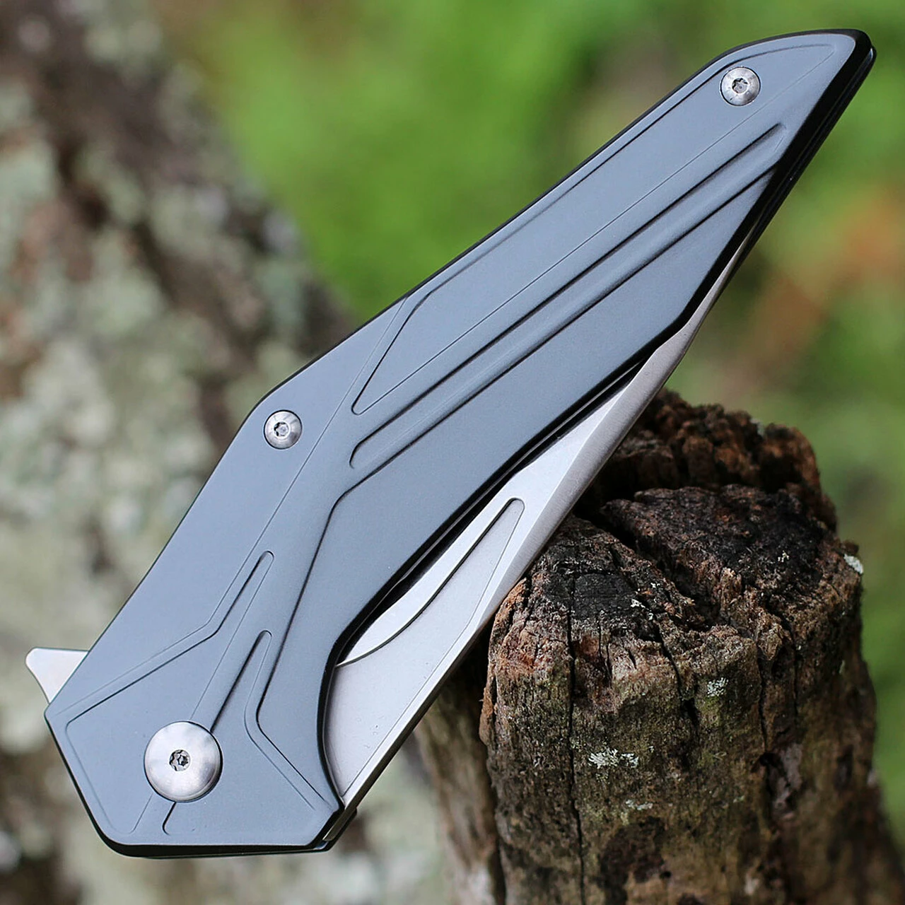 Outlet 😍 Brous Blades Tyrant, 4.5 Satin Linerlock Plain Blade, Gray Aluminum Handle ❤️ 3 Outlet 😍 Brous Blades Tyrant, 4.5 Satin Linerlock Plain Blade, Gray Aluminum Handle ❤️ - Image 3