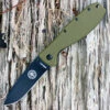 Top 10 ❤️ BRK Zancudo BRKR2ODB, 2.94",OD Green Nylon handles, Black EDP Coated D2 Steel, Drop Point, Design by Esee Knives, 😍