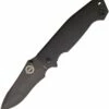 Coupon 👍 Burnside Knives Burnside Cabrillo, 4" Black AUS-8 Plain Blade, Black G-10 Handle ✔️